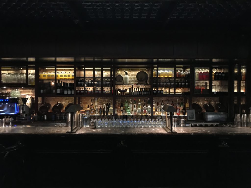 The bar at Dishoom Kings Cross